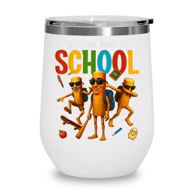 Tung Tung Tung Sahur Back To School Italian Brainrot Meme Wine Tumbler Tung Tung Tung Sahur Back To School Italian Brainrot Meme Wine Tumbler