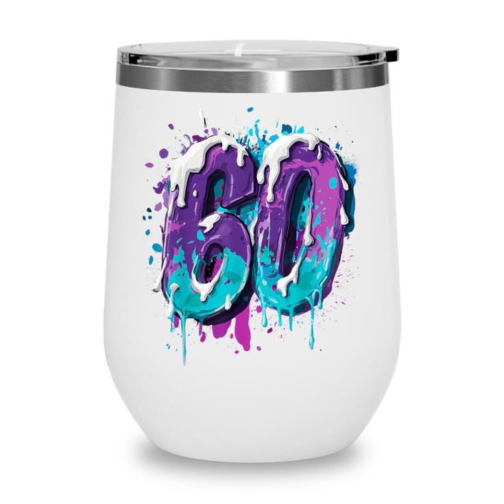 Vintage Baseball 60 Number Wine Tumbler Vintage Baseball 60 Number Wine Tumbler