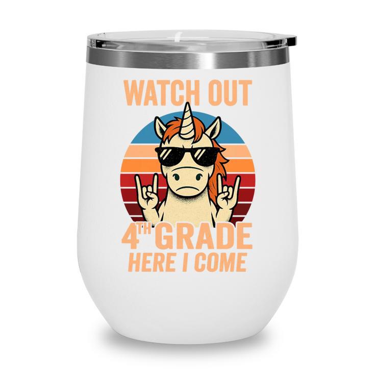 Watch Out Fourth Grade 2026 Back To School 4th Grade Boys Premium Tri-Blend Wine Tumbler