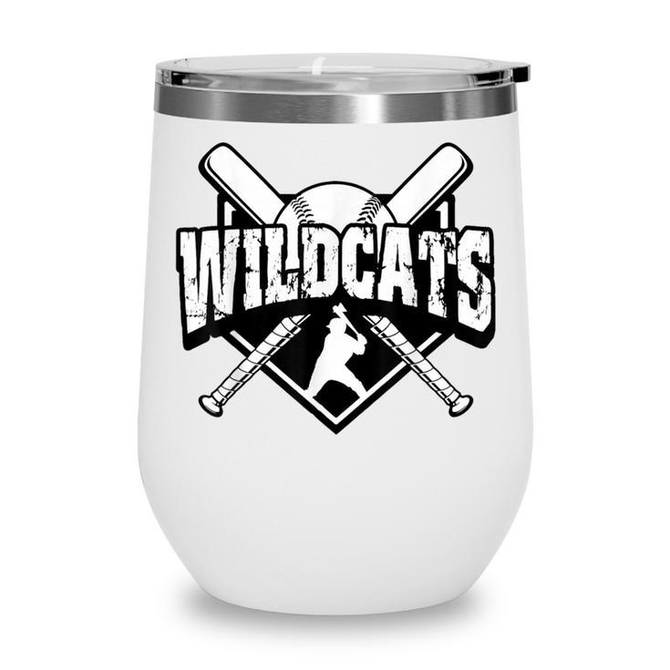Wildcats Baseball Back To School Spirit Wine Tumbler Wildcats Baseball Back To School Spirit Wine Tumbler