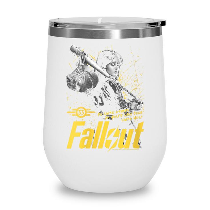 Women's Fallout TV Series Lucy Do Unto Others Baseball Bat Gamer Wine Tumbler Women's Fallout TV Series Lucy Do Unto Others Baseball Bat Gamer Wine Tumbler