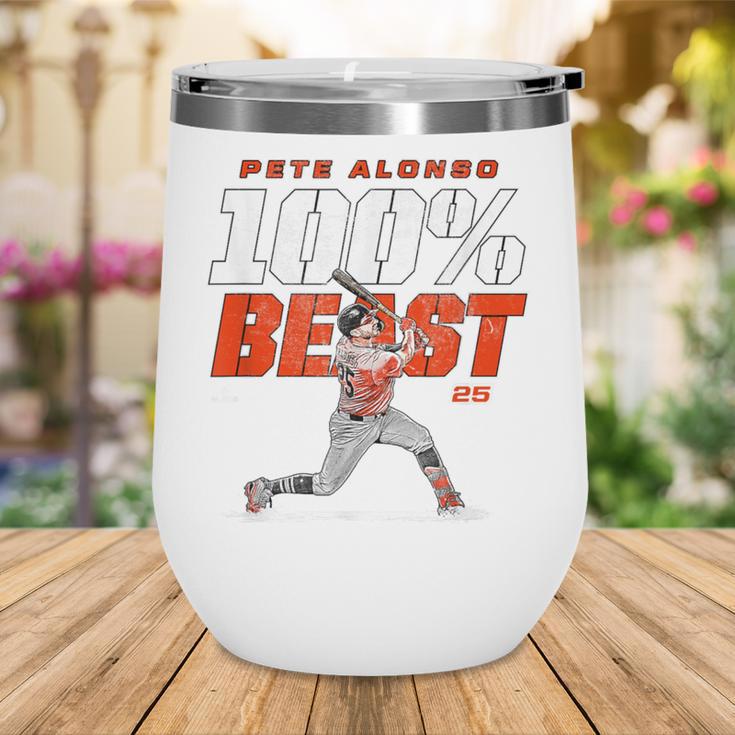 100 Beast Pete Alonso Baltimore Baseball MLBPA Wine Tumbler