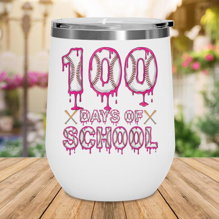 100 Days Of School Baseball Ice Cream Drip 100th Day Boys Wine Tumbler 100 Days Of School Baseball Ice Cream Drip 100th Day Boys Wine Tumbler