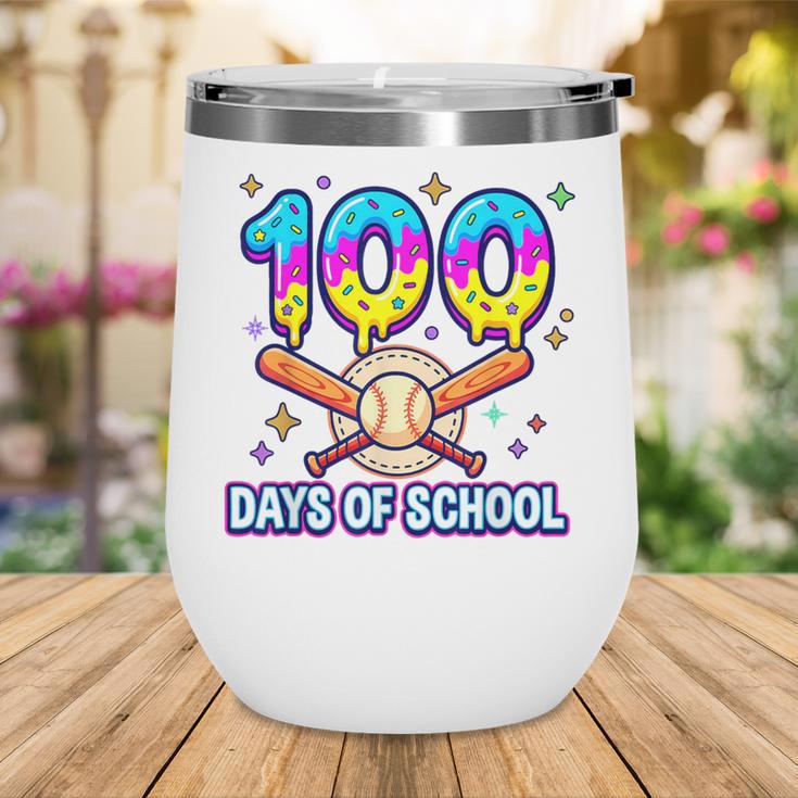 100 Days Of School Baseball Ice Cream Drip Kids Boys Teacher Wine Tumbler 100 Days Of School Baseball Ice Cream Drip Kids Boys Teacher Wine Tumbler