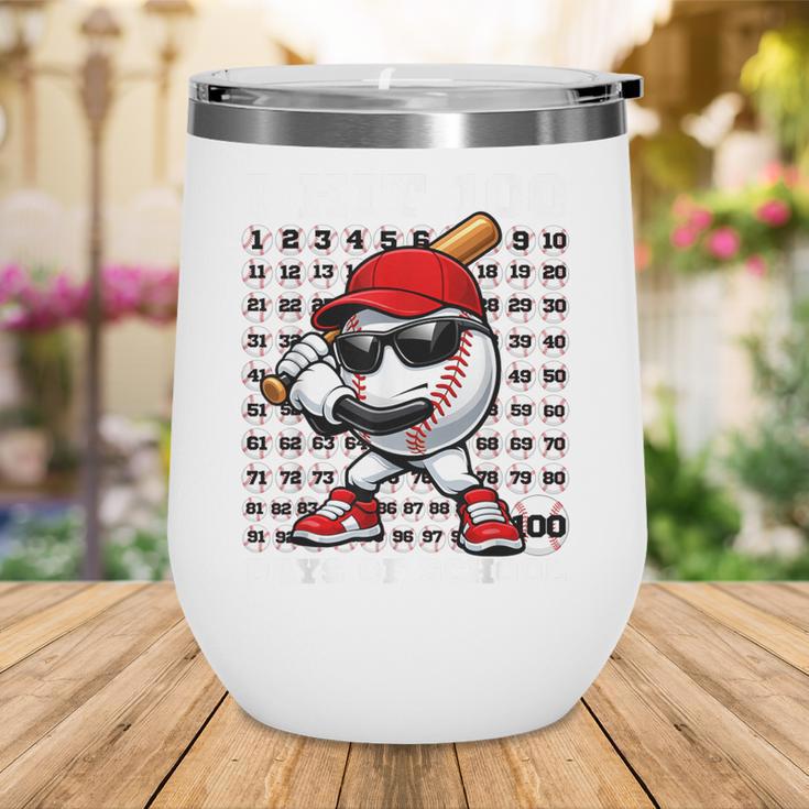 100 Days Of School Retro Baseball Sport For Boys Teachers Wine Tumbler 100 Days Of School Retro Baseball Sport For Boys Teachers Wine Tumbler