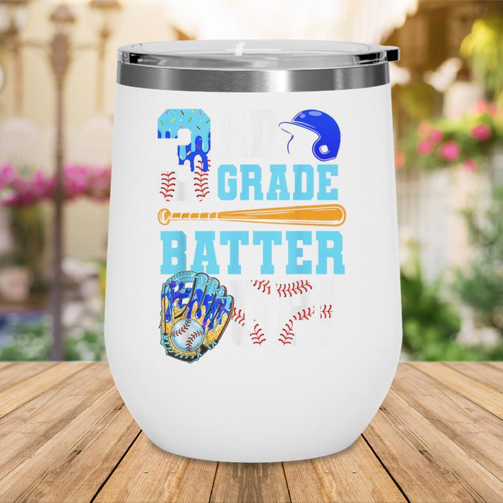 3rd Grade Back To School Baseball Drip Ice Cream Batter Up Wine Tumbler 3rd Grade Back To School Baseball Drip Ice Cream Batter Up Wine Tumbler