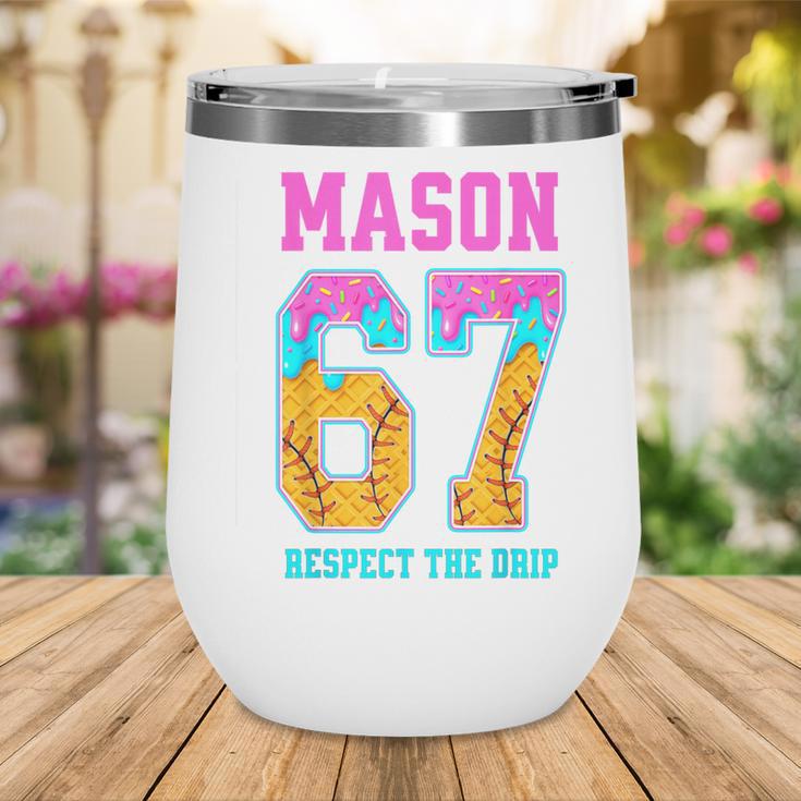 6 7 Mason Baseball Drip Wine Tumbler 6 7 Mason Baseball Drip Wine Tumbler