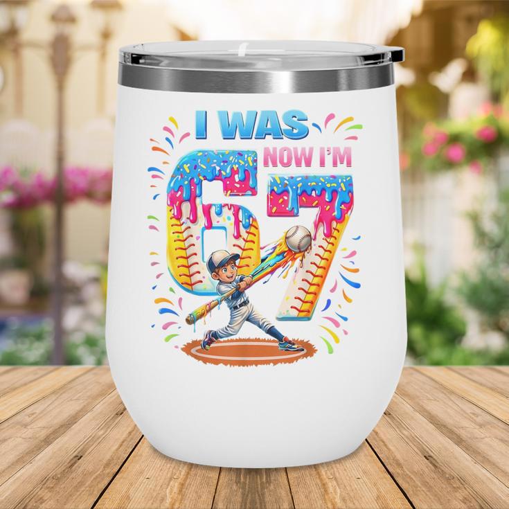 I Was 6 Now I'm 7 Baseball Birthday Boy For Teens Kids Wine Tumbler I Was 6 Now I'm 7 Baseball Birthday Boy For Teens Kids Wine Tumbler