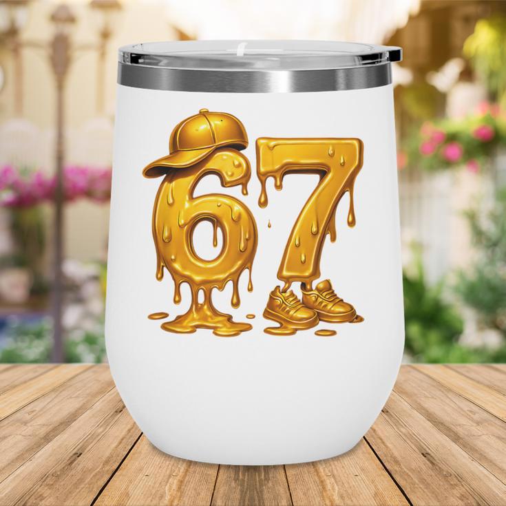 67 Brain Rot Meme Baseball Ice Cream Drip For Kids & Teens Wine Tumbler 67 Brain Rot Meme Baseball Ice Cream Drip For Kids & Teens Wine Tumbler