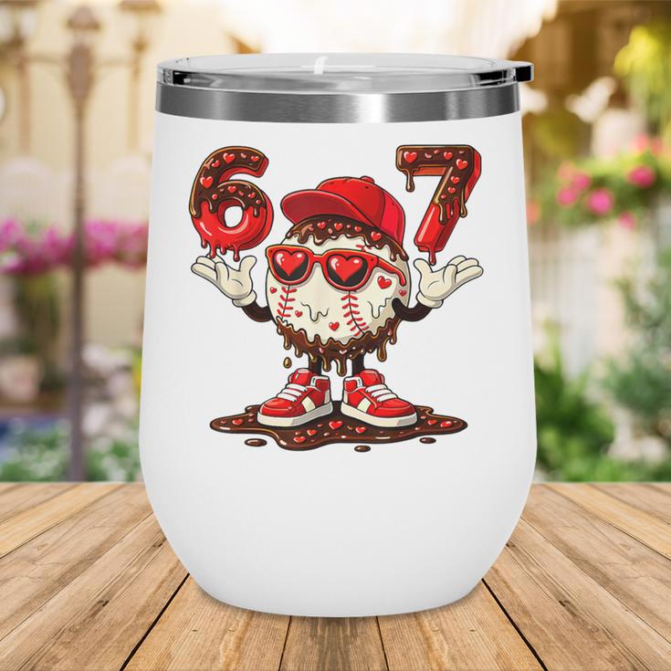 67 Valentine Day Baseball Chocolate Ice Cream Drip Wine Tumbler 67 Valentine Day Baseball Chocolate Ice Cream Drip Wine Tumbler