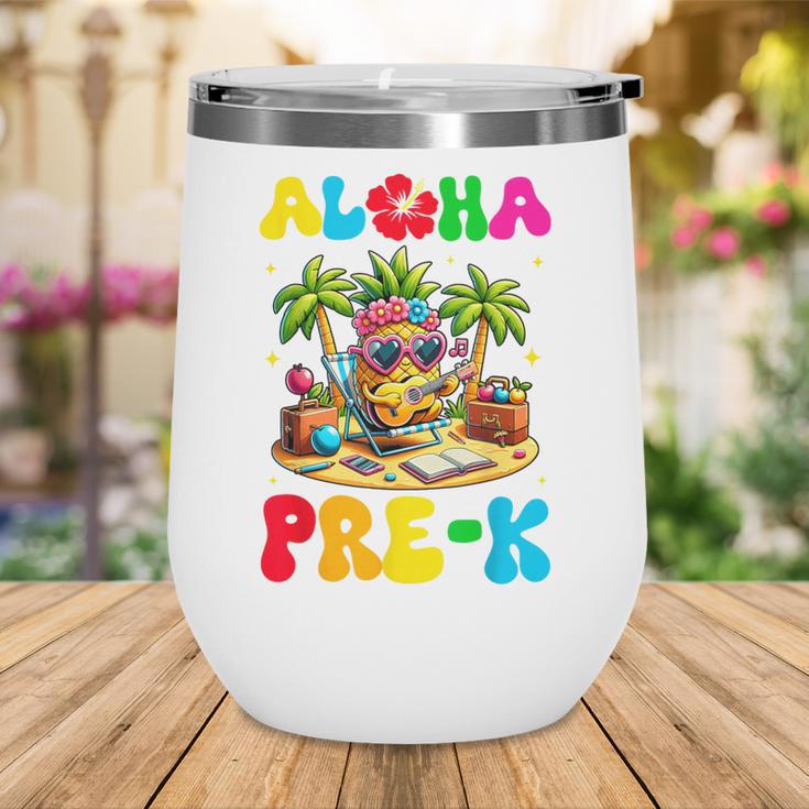 Aloha Pre-K Pineapple Hawaii Back To School Kids Girls Wine Tumbler Aloha Pre-K Pineapple Hawaii Back To School Kids Girls Wine Tumbler