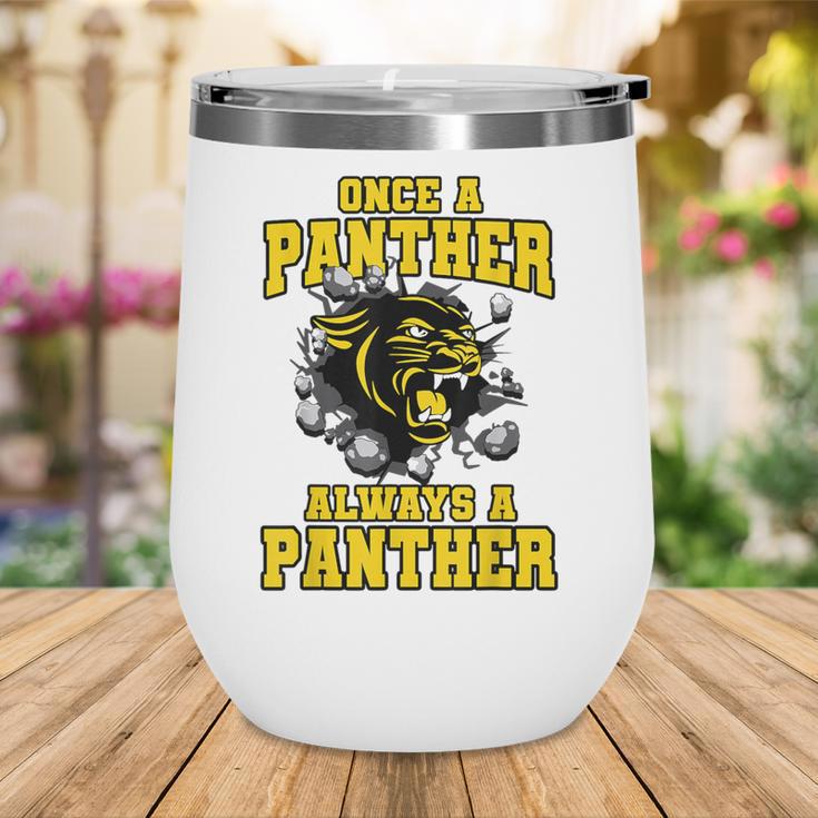Always A Panther Back To School Spirit GY Wine Tumbler Always A Panther Back To School Spirit GY Wine Tumbler