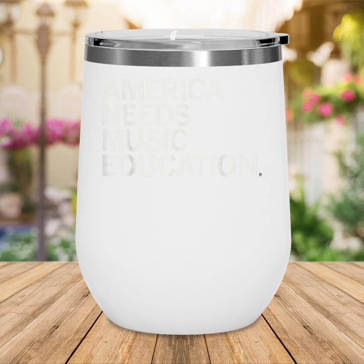 America Needs Music Education Advocacy Back To School Wine Tumbler