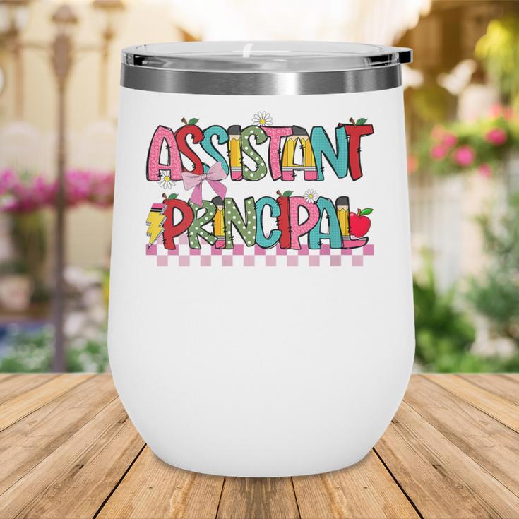 Assistant Principal Coquette Bow Pencil Cute Back To School Wine Tumbler Assistant Principal Coquette Bow Pencil Cute Back To School Wine Tumbler