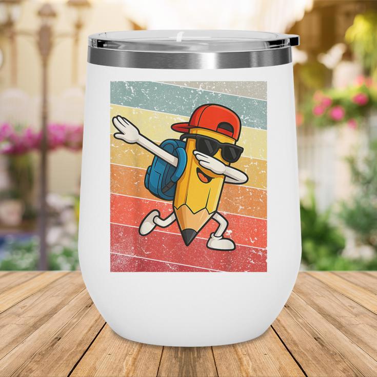 Back To School Dabbing Pencil First Day Boys Kids Wine Tumbler Back To School Dabbing Pencil First Day Boys Kids Wine Tumbler