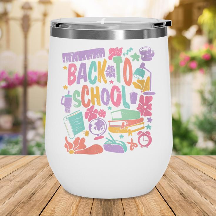 Back To School Fun Supplies Learning Wine Tumbler Back To School Fun Supplies Learning Wine Tumbler