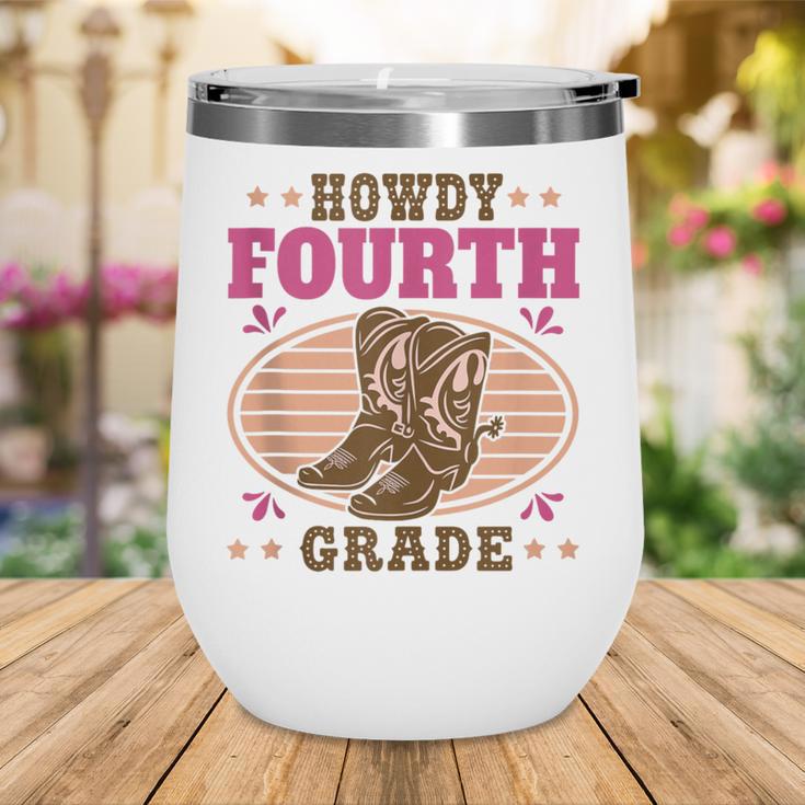 Back To School Howdy Fourth Grade Girls Wine Tumbler Back To School Howdy Fourth Grade Girls Wine Tumbler
