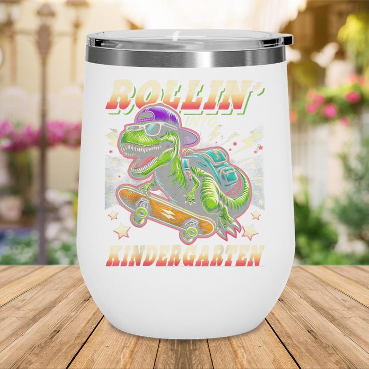 Back To School Kindergarten Dinosaur First Day Of School Boy Wine Tumbler Back To School Kindergarten Dinosaur First Day Of School Boy Wine Tumbler