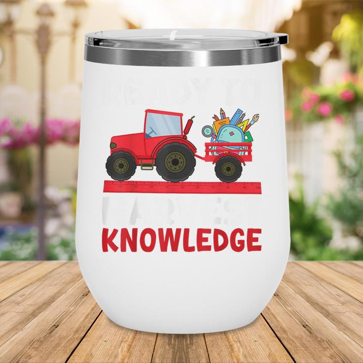Back To School Tractor Farmer Boys First Day Of School Kids Wine Tumbler Back To School Tractor Farmer Boys First Day Of School Kids Wine Tumbler