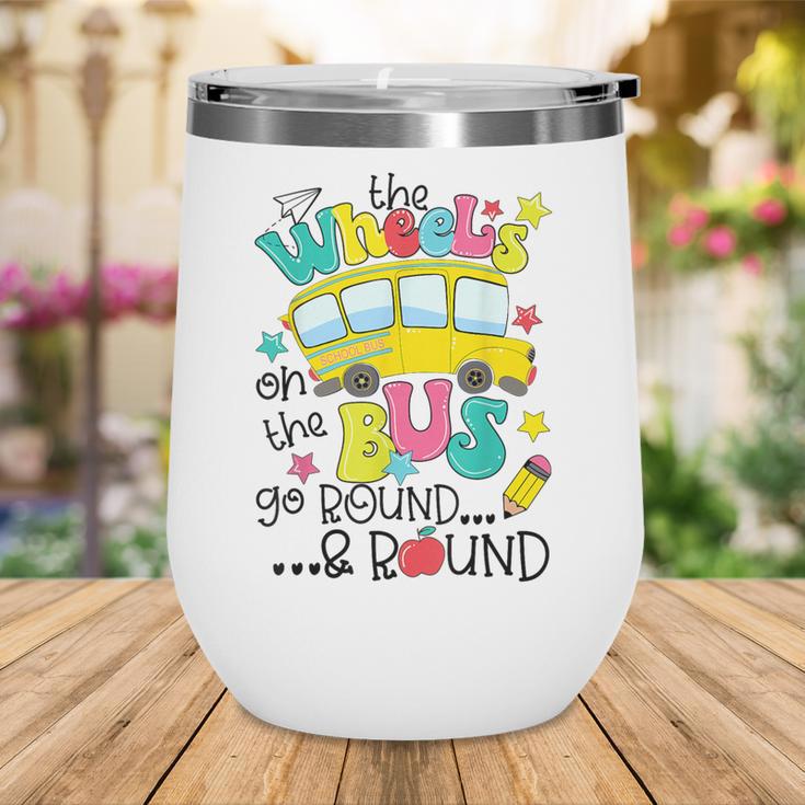 Back To School The WHEELS On The BUS Toddler Kids Boys Wine Tumbler Back To School The WHEELS On The BUS Toddler Kids Boys Wine Tumbler