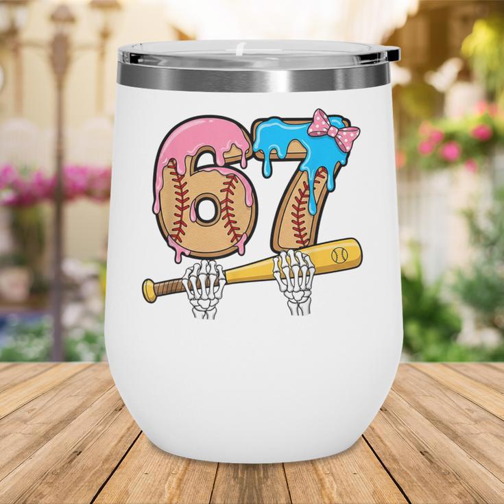 Baseball 67 Ice Cream Drip Skeleton Six Seven Boys Meme Wine Tumbler Baseball 67 Ice Cream Drip Skeleton Six Seven Boys Meme Wine Tumbler