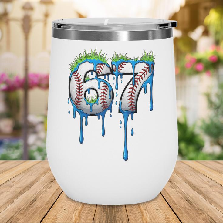Baseball 67 Six Seven Gen Alpha Meme Blue Drip Boys Wine Tumbler Baseball 67 Six Seven Gen Alpha Meme Blue Drip Boys Wine Tumbler