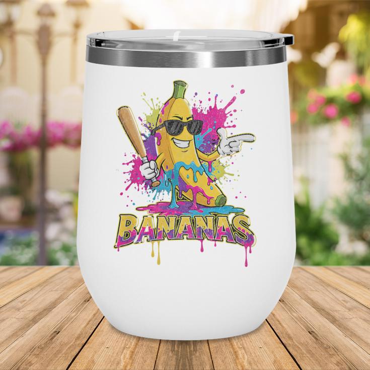 Baseball Banana Splatter Sports Kids Teens Premium Tri-Blend Wine Tumbler