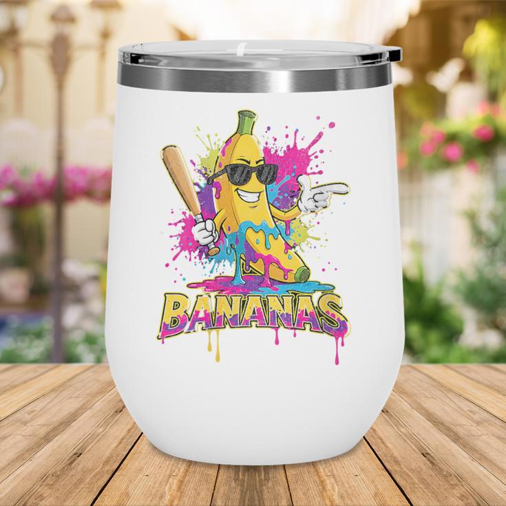 Baseball Banana Splatter Sports Kids Teens Wine Tumbler Baseball Banana Splatter Sports Kids Teens Wine Tumbler
