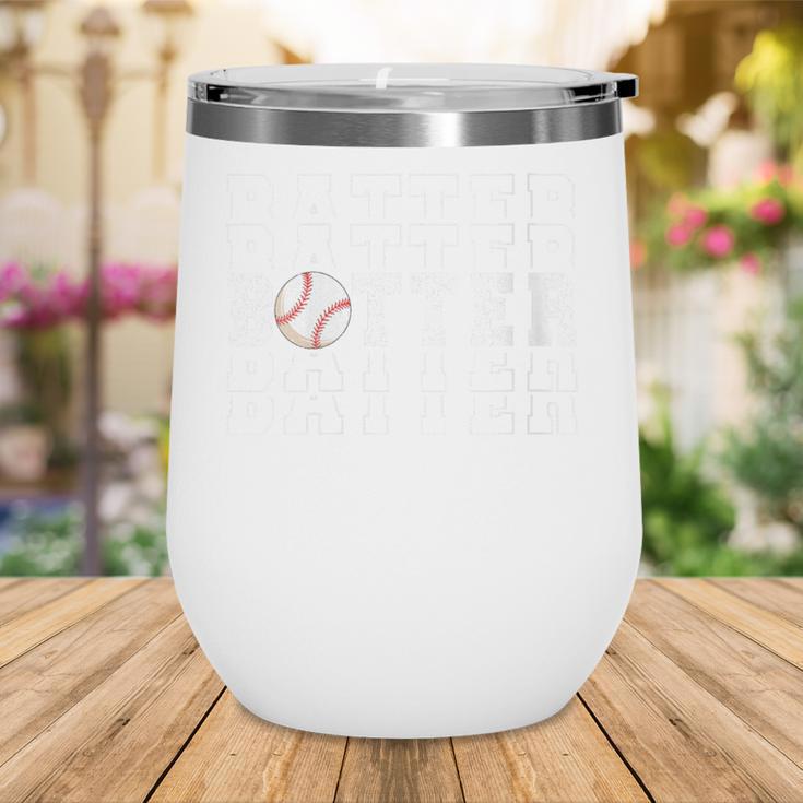 Baseball Batter Team Player Sport Lover Family Friends Fans Wine Tumbler Baseball Batter Team Player Sport Lover Family Friends Fans Wine Tumbler