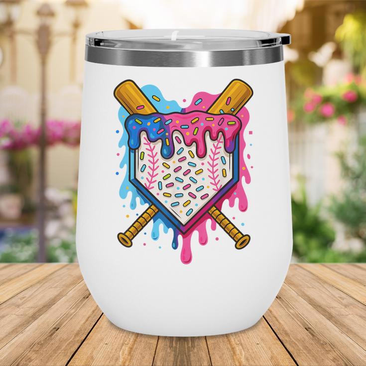 Baseball Boys Ice Cream Drip Baseball Wine Tumbler