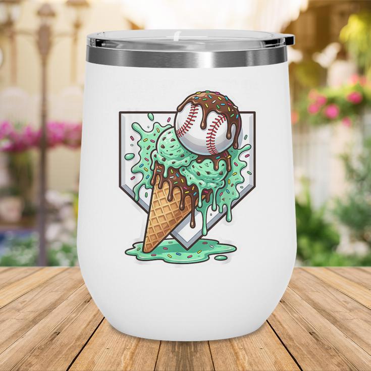 Baseball Boys Ice Cream Drip Baseball Boys Youth Mint Choco Wine Tumbler Baseball Boys Ice Cream Drip Baseball Boys Youth Mint Choco Wine Tumbler