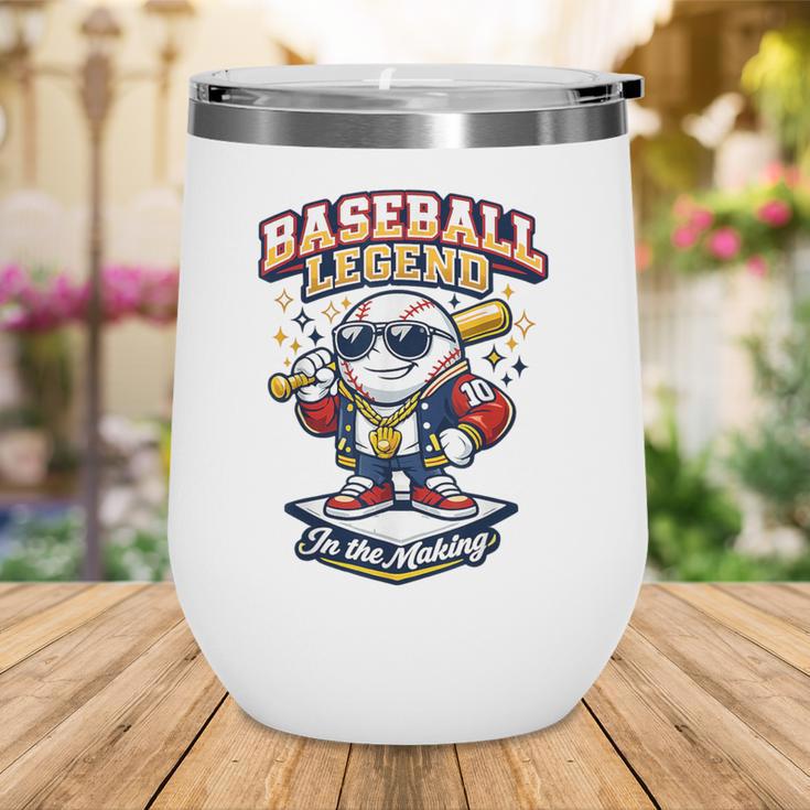 Baseball Cute Youth Ice Cream Valentine Day Sporty Fun Wine Tumbler Baseball Cute Youth Ice Cream Valentine Day Sporty Fun Wine Tumbler