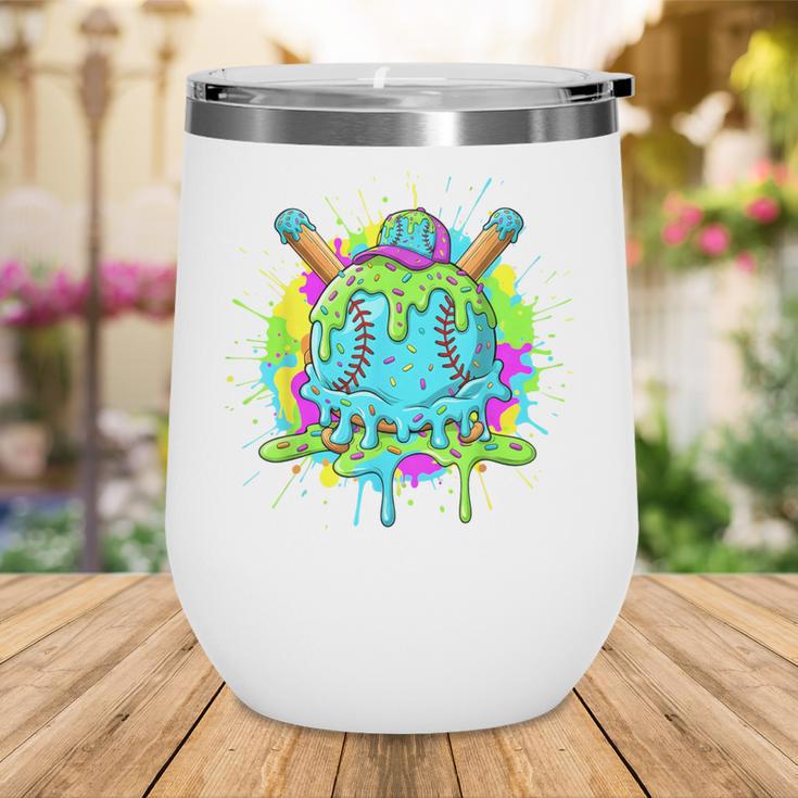 Baseball Drip For Boys Ice Cream Drip Youth Boys Baseball Wine Tumbler Baseball Drip For Boys Ice Cream Drip Youth Boys Baseball Wine Tumbler