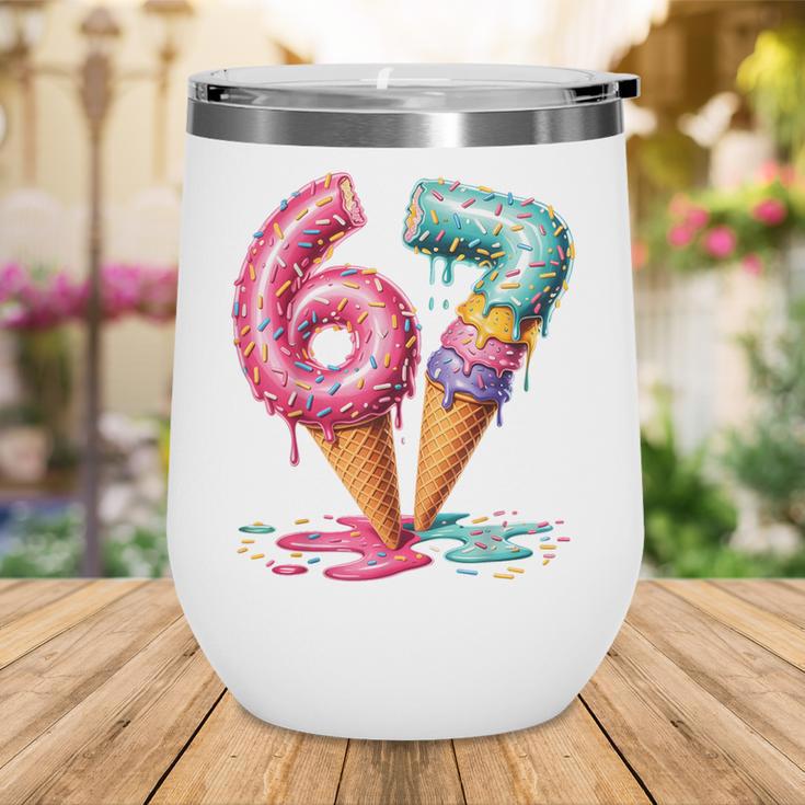 Baseball Drip Ice Cream 67 Wine Tumbler Baseball Drip Ice Cream 67 Wine Tumbler