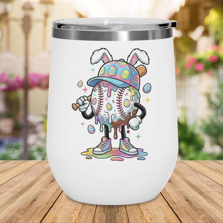 Baseball Drip Ice Cream Apparel Youth Boy Easter Day Wine Tumbler Baseball Drip Ice Cream Apparel Youth Boy Easter Day Wine Tumbler