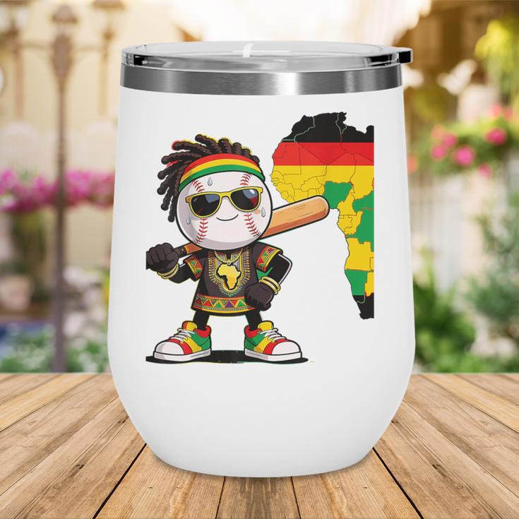 Baseball Drip Ice Cream Boys Youth Kids History Month Wine Tumbler Baseball Drip Ice Cream Boys Youth Kids History Month Wine Tumbler