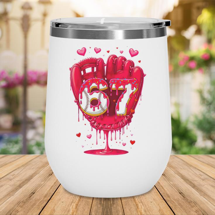 Baseball Drip Ice Cream Valentine Youth Boys Girls Sport Wine Tumbler Baseball Drip Ice Cream Valentine Youth Boys Girls Sport Wine Tumbler