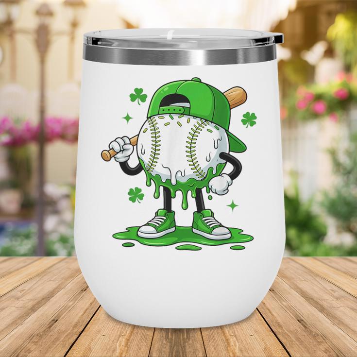 Baseball Drip Icecream Apparel Youth Boy St Patrick's Day Wine Tumbler