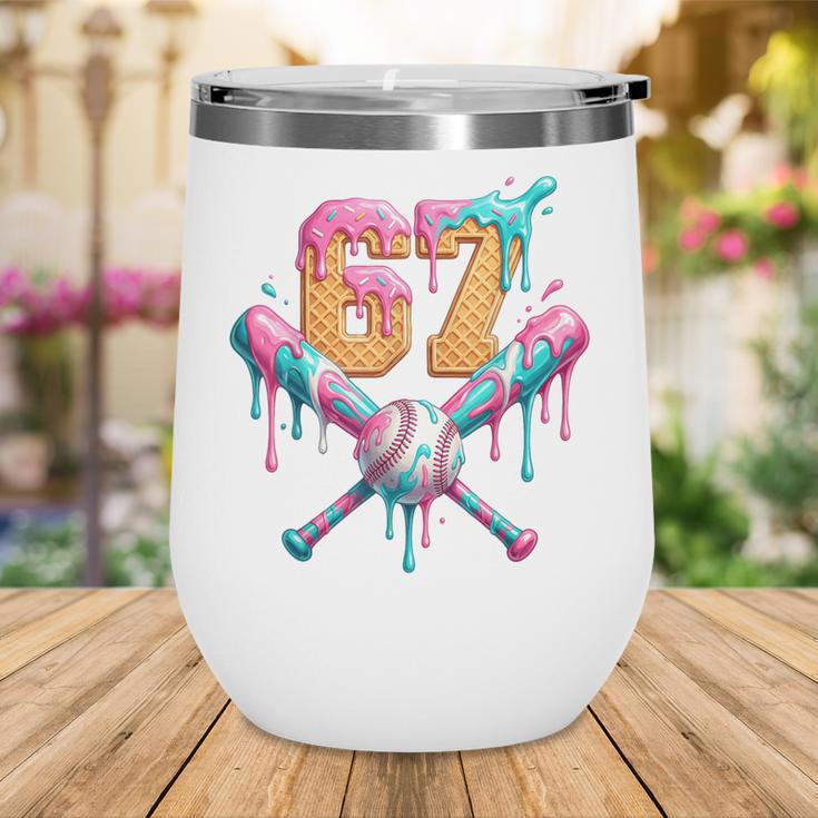 Baseball Drip Number 67 Player Wine Tumbler