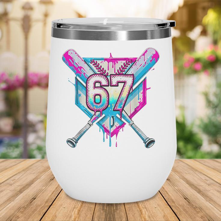 Baseball Dripping 67 Home Plate Six Seven Boy Kids Sports Wine Tumbler Baseball Dripping 67 Home Plate Six Seven Boy Kids Sports Wine Tumbler