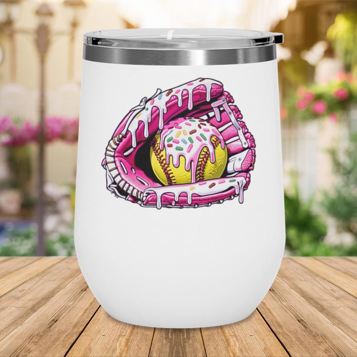 Baseball Glove Drip Shirt Ice Cream Dripping Girls Pocket Premium Wine Tumbler Baseball Glove Drip Shirt Ice Cream Dripping Girls Pocket Premium Wine Tumbler