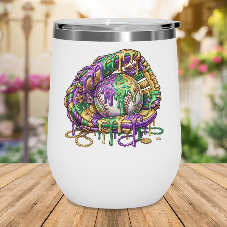 Baseball Glove Ice Cream Mardi Gras Dripping Boys Youth Kids Wine Tumbler Baseball Glove Ice Cream Mardi Gras Dripping Boys Youth Kids Wine Tumbler