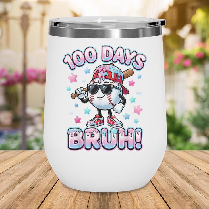 Baseball Ice Cram Drip 100 Days Of School 100th Boys Youth Wine Tumbler Baseball Ice Cram Drip 100 Days Of School 100th Boys Youth Wine Tumbler