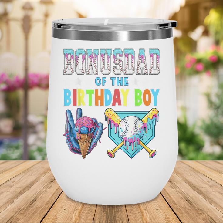 Baseball Ice Cream Drip Bonus Dad Of The Birthday Boy Wine Tumbler Baseball Ice Cream Drip Bonus Dad Of The Birthday Boy Wine Tumbler