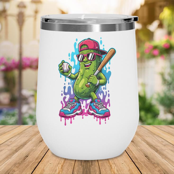 Baseball Ice Cream Drip Boys And Girls Batter Game Day Wine Tumbler Baseball Ice Cream Drip Boys And Girls Batter Game Day Wine Tumbler