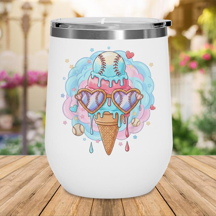 Baseball Ice Cream Heart Sunglasses Youth Boys Valentine Wine Tumbler Baseball Ice Cream Heart Sunglasses Youth Boys Valentine Wine Tumbler