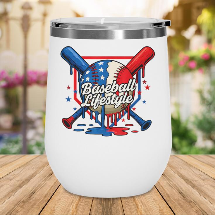 Baseball Life Style 101 Apparel Youth Drip Baseball Wine Tumbler Baseball Life Style 101 Apparel Youth Drip Baseball Wine Tumbler