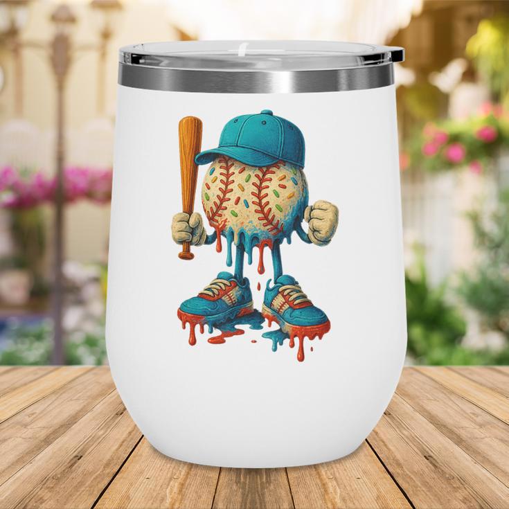 Baseball Lifestyle Youth Baseball Drip Icecream Wine Tumbler Baseball Lifestyle Youth Baseball Drip Icecream Wine Tumbler