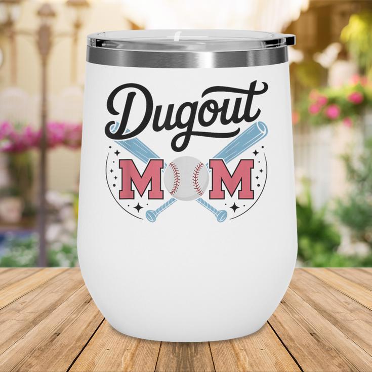 Baseball Mom – Proud Dugout Supporter Wine Tumbler