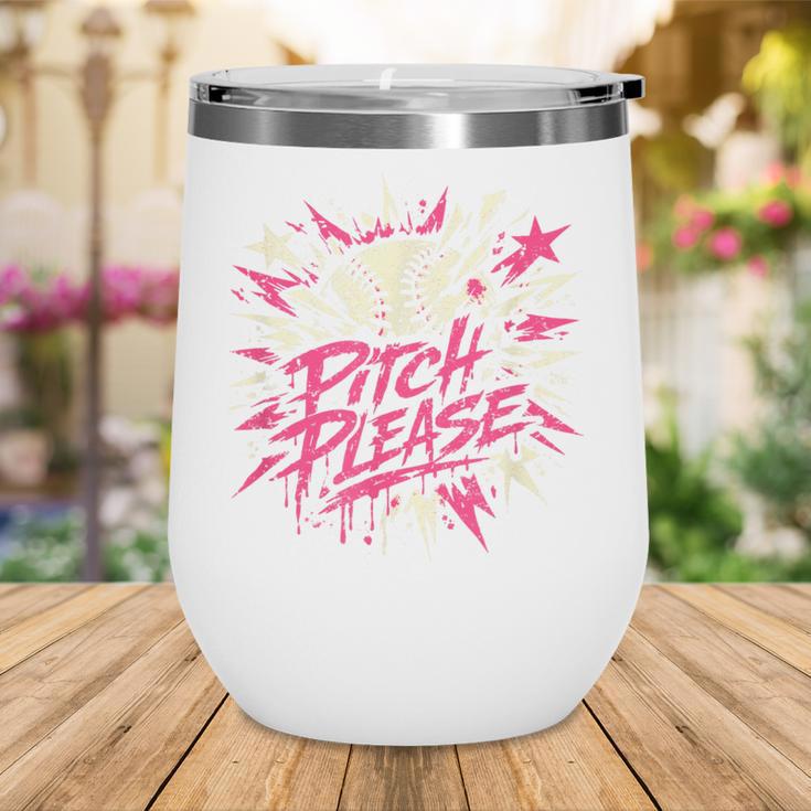 Baseball Phrase With Stars Wine Tumbler